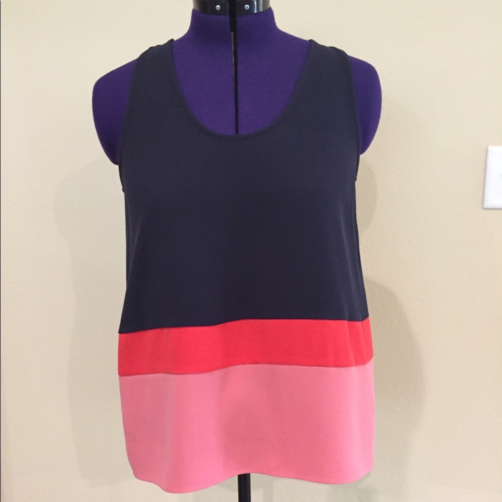 Ann Taylor Colorblock Blouse